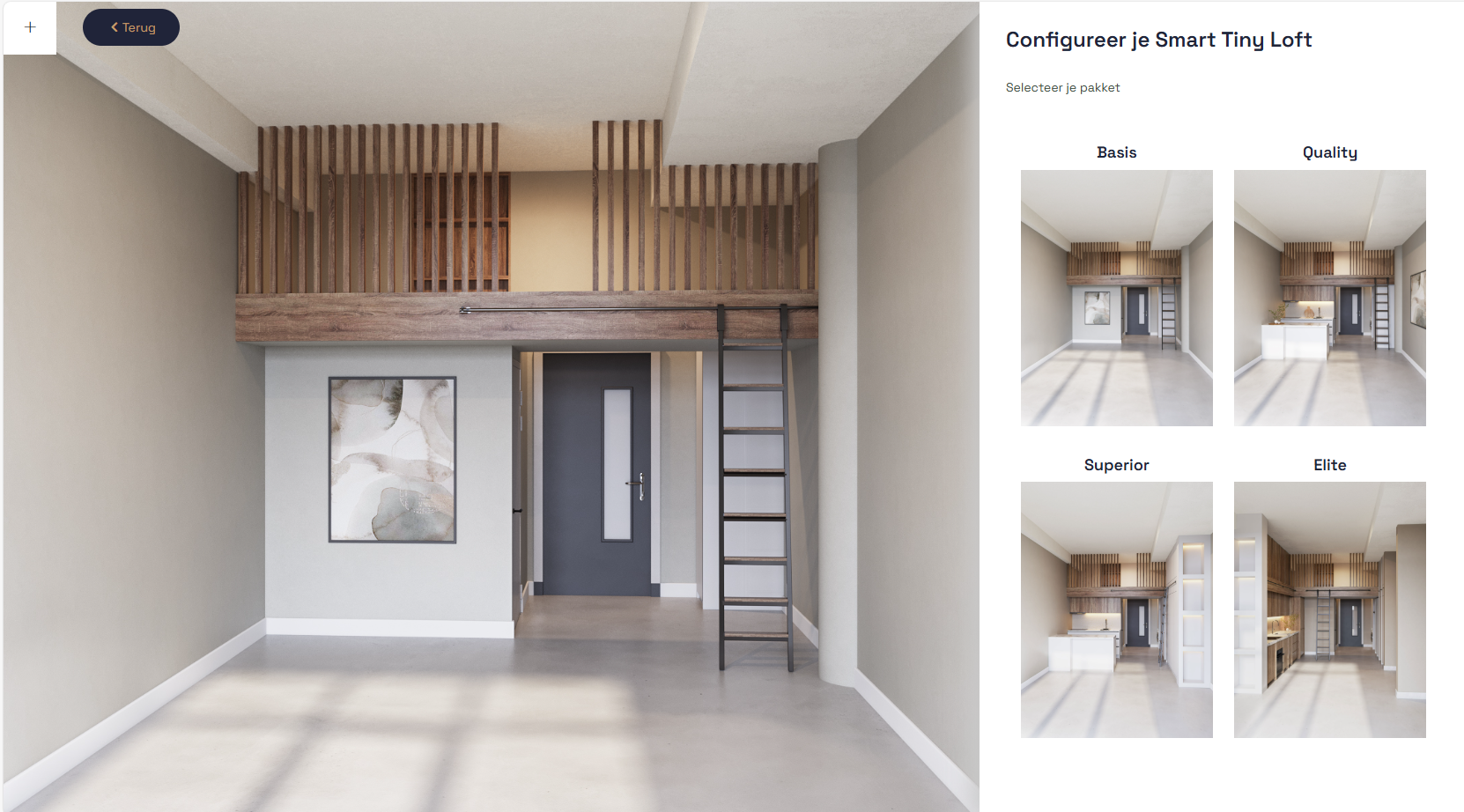 Configureer je eigen Smart Tiny Loft